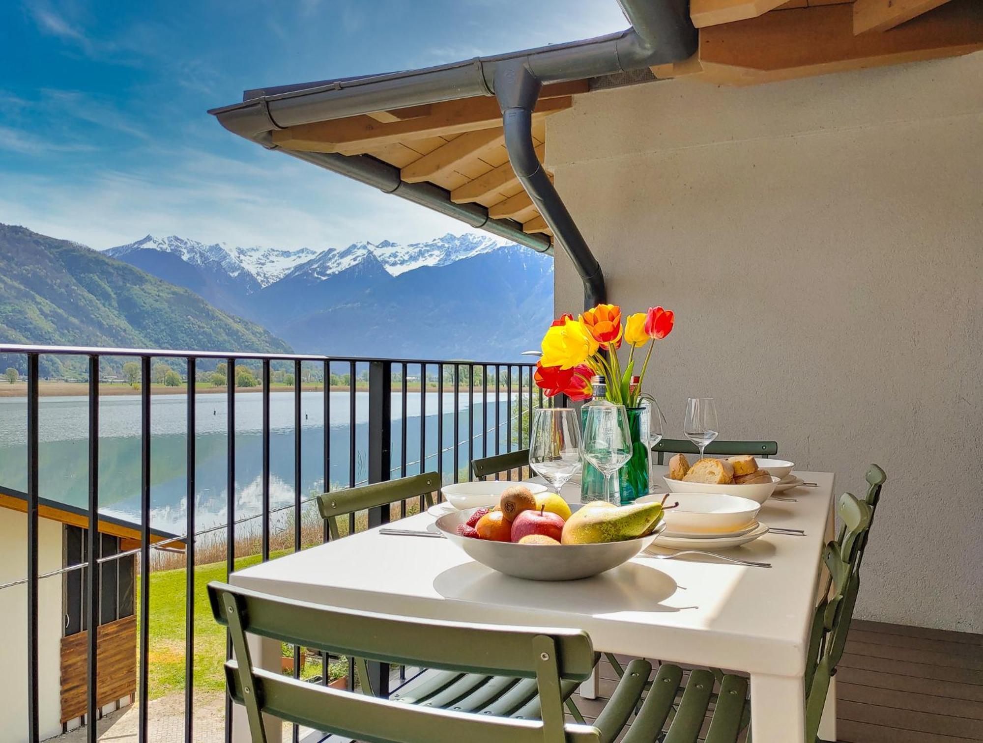Dascio Dolce Ferienwohnung Panorama Balkon Am See Bagian luar foto
