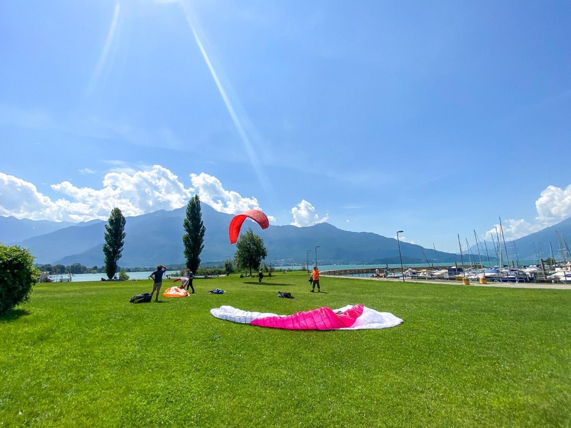 Dascio Dolce Ferienwohnung Panorama Balkon Am See Bagian luar foto