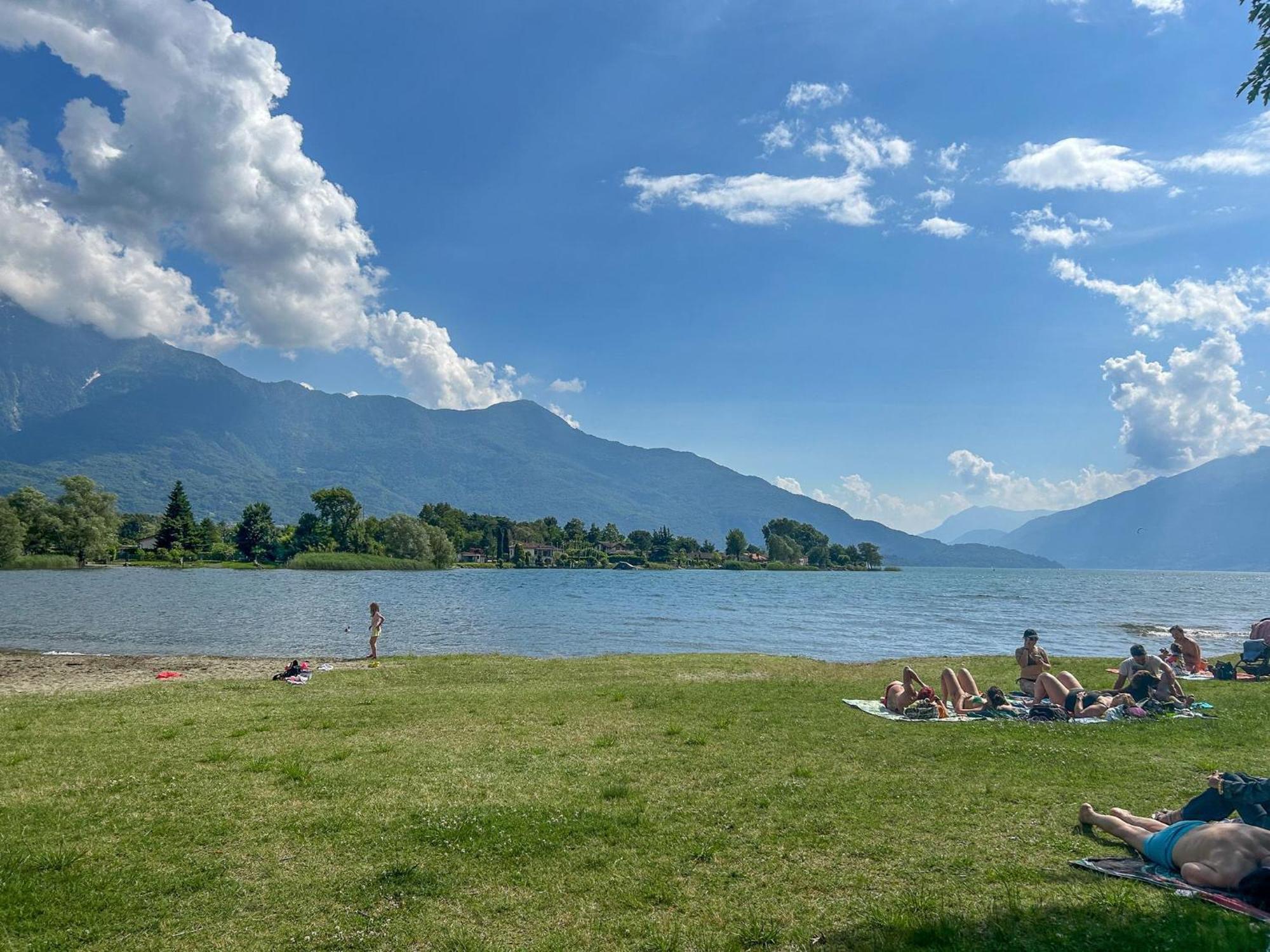 Dascio Dolce Ferienwohnung Panorama Balkon Am See Bagian luar foto