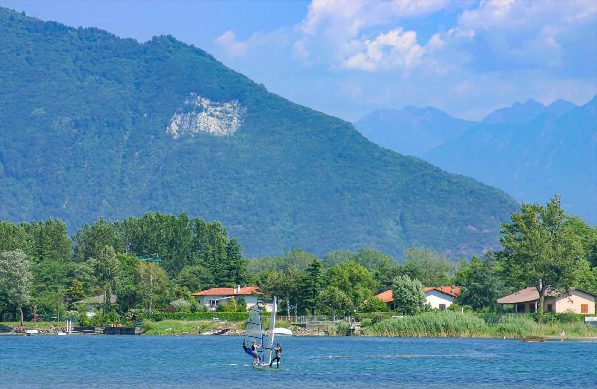 Dascio Dolce Ferienwohnung Panorama Balkon Am See Bagian luar foto