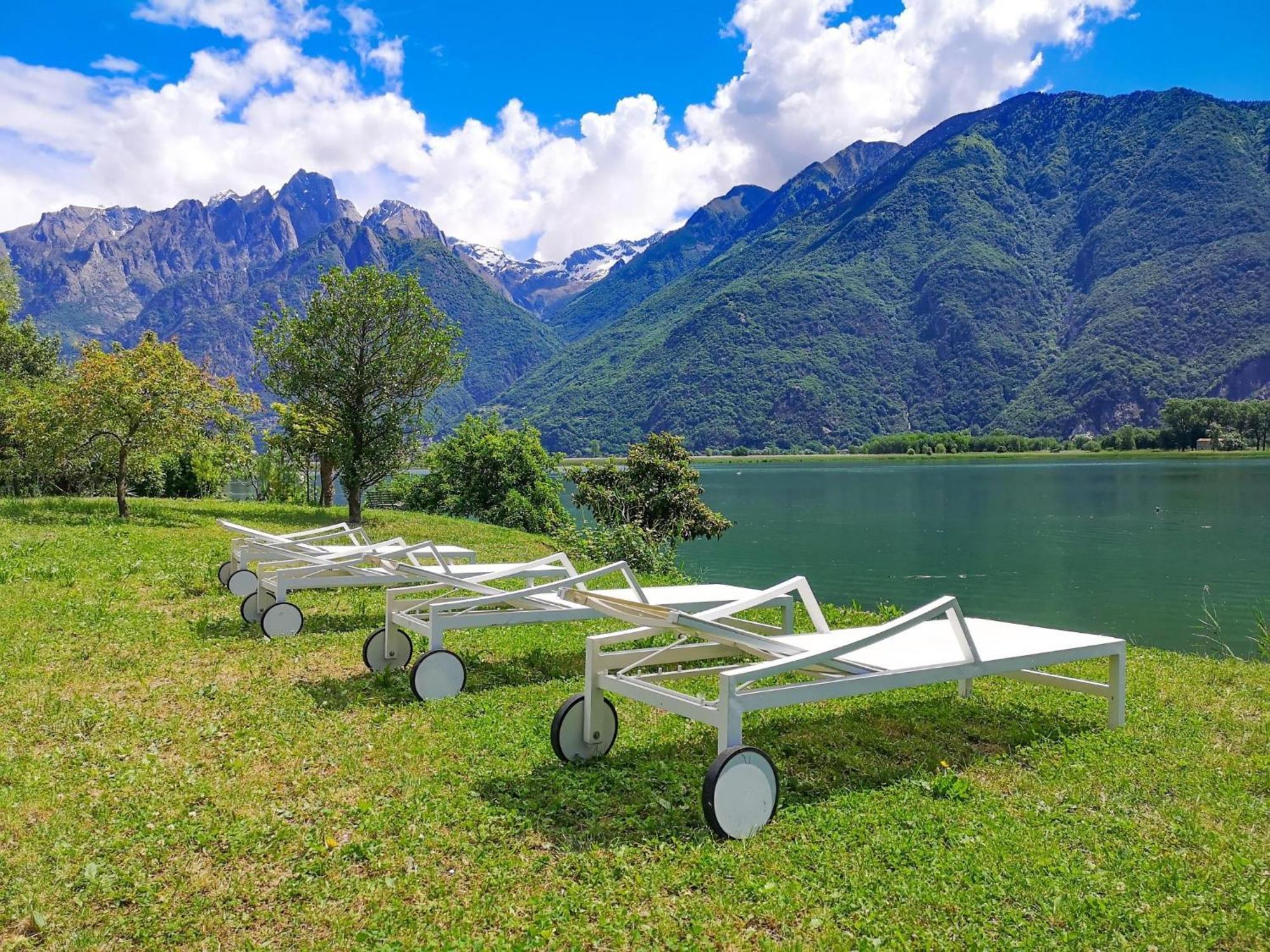 Dascio Dolce Ferienwohnung Panorama Balkon Am See Bagian luar foto